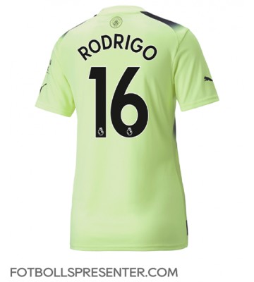 Manchester City Rodri Hernandez #16 Tredje Matchtröja Dam 2022-23 Kortärmad